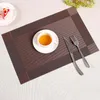 1pc 6 kleuren PVC Keuken Dinning Bamboe Tafel Placemats Tafelkleed Mat Manteles Individuals Doilies Cup Mats Coaster Pad