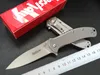 Promotie Grijs titanium Surface Knife 8Cr17MOV 58HRC Outdoor wandelen kamperen Survival zakmessen