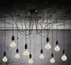 Hanger verlichting Moderne Nordic Retro Opknoping Lampen Kroonluchter Edison Bulb Fixtures Spider Plafondlamp Armatuur Licht voor Woonkamer