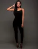 Vente en gros- Trendy Hot Sexy Halter Straps Body Discothèque Femmes Porter Pleine Longueur Barboteuses Femmes Jersey Jumpsuit À Vendre