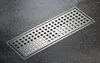 lead free Floor Drain bathroom drain 110 X 300mm Shower Waste Drainer SUS304 Bathroom Products Drain 304 Stainless Steel Floor Drainer DR078