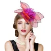 Kadınlar Vintage Sinamay Fascinators Kokteyl Partisi Ayarlanabilir Head Band Çiçek Kentucky Derby Kilise Elbise Şapka Tavan T228