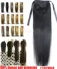16 "-32" RiPy Panytail Horsetail 60G-140g klipp i / på 100% brasiliansk remy mänsklig hårförlängning naturlig rakt