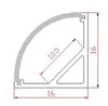 LED Bar Light Channel Nowy profil aluminiowy z pokrywą do oświetlenia szafki Dekoracja wewnętrzna 1M / szt 20 sztuk / partia / partia