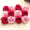 wholesale simulation flowers velvet rose flower head for foreign trade flower wall home decoration wedding fake flowers