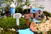 30の庭園の植栽のためのマイクロランドスケープミニガイドボード妖精の庭のミニチュアまたは結婚式のアクセサリー
