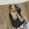 2017 autumn and winter new pure color imitation cashmere scarf fashionable warmth scarf lady's shawl