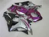 Injektionskroppsdelar Fairing Kit för Honda CBR600RR 07 08 Lila Silver Black Fairings Set CBR 600RR 2007 2008 YT37