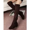 Wholesale-2016 New Fashion Sweet Lady Shoes High Thigh Knee Autumn Winter Over-the-Knee Casual Women Boots Plus Size Boots for Women O106