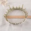 Oszałamiające Silver White Crystals Full Wedding Tiaras and Crowns Bridal Tiaras Akcesoria Vintage Barokowe Bridal Tiaras Korony H07