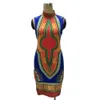 All'ingrosso- 2016 New Summer plus size Abito Dashiki con stampa africana per abiti da donna africa abbigliamento tradizionale Abbigliamento da donna disegni di moda