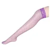 Nouvelles femmes nouveau bas de cuisse Sexy femmes maille transparente dentelle bas de soie solide blanc/rouge/violet/noir/rose Stay Up Club