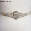 Wedding Dress Belt Glass Crystal Rhinestone Pearls Handmade Bridal Accessory Belt Sash Shinny Wedding Sashes XQ35236432