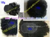 160 г афро-американский угольно-черный афро слойка 3c кудрявый кудрявый шнурок хвостики наращивание человеческих волос конский хвост кусок волос