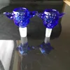 Цветные стеклянные чаши для курения Dogo оптом со стеклянной чашей с мужским шарниром 14,4 мм и 18,8 мм для стеклянных водяных бонгов и трубок