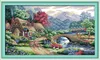 Tools Beautiful Farm scene , DIY handmade Cross Stitch Needlework Sets Embroidery kits paintings counted printed on canvas DMC 14CT /11C