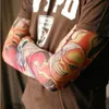 Mix Free Shipping Elastic Fake Temporary Tattoo Sleeve 3D Art Designs Body Arm Leg Stockings Tatoo Cool