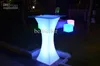 Rechargeable LED lilluminated cocktail table waterproof glowing led bar table lighted up coffee table bar kTV disco party supply272R