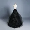 Cheap Black Ball Gown Crinoline Petticoats Plus Size Bridal Hoop Skirt High Quality Tiered Wedding Accessories2456450
