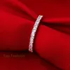 A anéis de banda de design anéis de casamento mulheres 925 jóias de anel de diamante simulado de prata esterlina266l