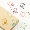 バルクパッケージ200 PCS CATシェイプメタルブックマーククリップメモクリップペーパークリップブックマークDIYノベルティオフィス学習文房具1801569