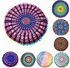 43 * 43cm Round Cushion Pillow Cover Mandala Meditation Golvkuddar Tapestry Bohemian Pouf Kasta Round Cushion Cover 522