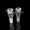 Tazones de vidrio embriagadores 10 mm 14,4 mm 18,8 mm para tuberías de agua de vidrio y bongs con tazones de filtro de copo de nieve y accesorios para fumar con mango de bola