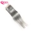 Grey reta encerramento de renda ombre Cabelo humano virgem brasileiro Fechamento de renda 4x4 com cabelo de cabelos de bebê Caixa de cabelo de cabelo Quality77797901