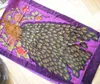 Beaded Silk Velvet feeling Nylon rayon Burn Out Duster Opera Shawl Scarf Wrap Ponchos beaded 6pcs/lot #1725
