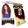 mänskligt hår 8buntar färg brownbug 250gram djupvåg brasiliansk hårförlängningmongolisk lockigt mänskligt flätande hår för euusuk wo4534382