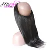 9A cabello humano virgen peruano recto 360 encaje frontal con 3 paquetes color natural belleza cabello sin procesar por msjoli