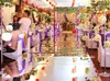 Centrotavola per matrimoni decorazione 1m Wide Shine Silver Mirror Carpet Aisle Runner per bomboniere romantiche Decorazione per feste 2017 Nuovo LLFA