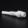 10mm Or 14mm Tip smoke Nectar Collec Ceramic Nail Replacement Tip Male Joint For Kits Mini NC Food Grade