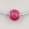 Ciondoli smaltati cerise Freedom autentici perline in argento sterling 925 Adatto per bracciali gioielli stile Pandora europeo Collana Andy Jewel 79608