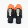 50 stks \ Lot Hoge kwaliteit Speakon 4-pins mannelijke plug compatibele audiokabel-connectoren