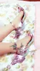 Sophia webster Evangeline Angel-wing high heel Sandal New Butterfly Rhinestone Studded Leather Sandals With Fine Heel Sandals EUR Size 34-42