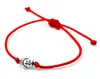 50 Stück/Lot Glücksbuddha-Armbänder, handgefertigt, geflochtenes Seil, Glücksschmuck, verstellbares Armband, Geschenk
