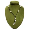 Natural freshwater pearl pendant necklace European and American jewelry retro fashion statement long sweater chain necklace women 's clothin