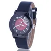 Wyprzedaż 600 sztuk / partia PU zegarek Pani Watch Pas Butterfly Classic Style Glossy Zegarki JD301 WR024