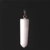 Geassorteerde 10 stenen bullet vorm edelsteen cadeau genezing puntige chakra hangers quartz crystal charm hanger randow kleur voor ketting maken