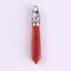 Carnelian Necklace Red Agate Crystal Point Pendant Silver Plated Indian Style Gemstone Men Jewelry Natural Stone Raw Healing Stone Charm