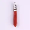 Karnediner Halskette Rot Achat Kristall Point Anhänger Silber Überzogener Indischer Stil Edelstein Männer Schmuck Naturstein Rohe Heilung Stein Charme