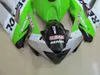 Aftermarket Body Fairing Kit voor Honda Injectie Backings CBR 1000RR 2004 2005 Groen Zwart Zilver Motobike Set CBR1000RR 04 05 KA78