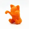 Nuevo colador de té de gatito de dibujos animados lindo gato Infusor de té creativo encantador gatito naranja herramientas de té de silicona 9758784