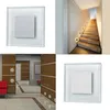 2.5W 185-265V LED Applique Murale Encastrée 2835SMD LED Step Light Deck Escalier Lumière LED Veilleuse pour intérieur