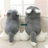 Dorimytrader New 100cm Giant Cute Simulated Animal Husky Plush Toy Big Stuffed Cartoon Dog Doll Pillow Baby Gift DY616083897398