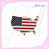 100 pz / lotto porcellana spilla stella patriottica all'ingrosso americano usa bandiera pin giorno dell'indipendenza 4 luglio memoriale veterani d