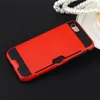 Armour TPU + PC Hybride Geborsteld Creditcard Slot Case voor iPhone 11 PRO 11 PRO MAX 6 7 8 PLUS XR XS XS MAX 400PS / LOT