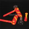 Hookahs Factory Silicone Hammer Bubbler 6 Hål DIFFUSED DownSTEMT Vattenrör Matris Rökrör Tobak Bongs Duschhuvud PERC Två funktioner