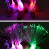 The peacock lamp light colorful color ring finger tail fiber lamp luminous toy stall children cheer bar Gloves